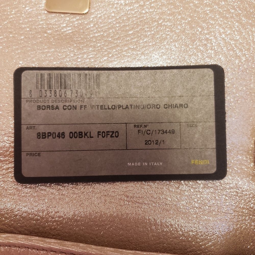 Fendi golden shimmer evening bag - Picture 3 of 11
